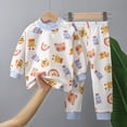 thumbnail image 1 of Caqnni Baby Boy Fall Winter Clothes Long Sleeve Hoodie Sweatshirt Tops and Pants Set Fall Winter Clothes for 0 6 12 18 24 M 1t 2t 3t 4t 5t Pajamas & Dailywear Set，2-3 Years, 1 of 3