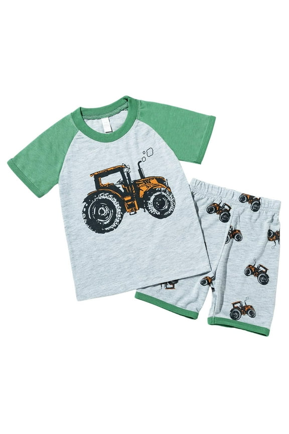 Baby Boys Summer Clothes 6 12 18 24 Months 3T Boy Toddler Outfits Short Sleeve T shirt Tops + Solid Color Drawstring Shorts Set for 3 6 12 18 Months Short Sets Summer Pjs (2-3 Years)