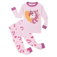 thumbnail image 1 of Caqnni Baby Girl Fall Winter Clothes Toddler Sweatsuit Outfit Floral Print Sweatshirt Long Sleeve Shirt Top Pants Clothing Homewear Fall Winter Outfit（Pink，4-5 Years）, 1 of 9