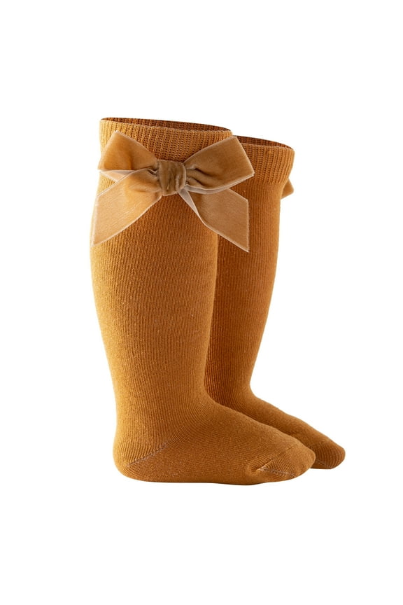 Baby Girls Ankle Socks Infants Toddlers Bow Knit Socks Cotton Tube Ruffled Stockings Spring All Seasons Dress Socks Size 0-5 years Indoor&Outdoor Wear,3-18 Months