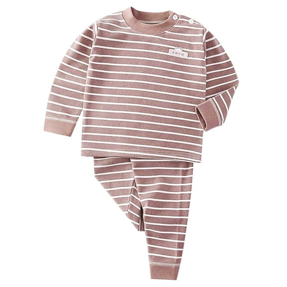 Caqnni Baby Toddler Boys Clothes Fall Winter Outfits Cute Floral Top Pant Set 3 6 9 12 18 24 Months 2T 3T Fall Winter Pajamas & Dailywear Set,7-8 Years,Khaki