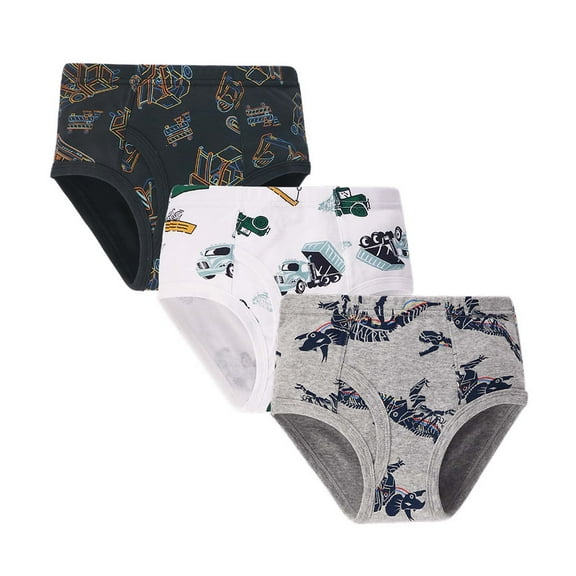 Caqnni Baby Toddler Boys' Underwear, Organic Cotton, Tag-Free Comfort Briefs size:2-3T 3-4T 4-5T 5-6years 7-8years Training Underwear for Toddler Boys Grey，120