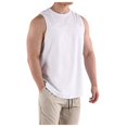 thumbnail image 1 of Caqnni Basic Style Classical Color Easy to Match Men's Regular-Fit Tank Top (White,XL), 1 of 6