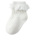 thumbnail image 1 of Caqnni Bow Ankle Socks Toddlers Girls Tube Ruffled Uniform Long Stockings Baby Care Socks Baby&nbsp; Dress Socks Size 0-12 Years Indoor&Outdoor Wear,XL, 1 of 6