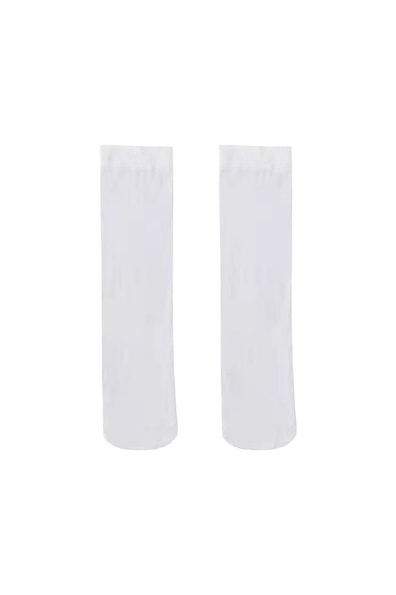 Bow Thigh High Stockings Toddlers Girls Tube Ruffled Uniform Long Stockings Baby Care Socks Baby&nbsp; (White,3-6 Years)