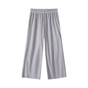 Caqnni Boys Cargo Pants Wide Leg Streetwear Stretch Elastic Waist Drawstring Kids Joggers Pants with Pockets Elastic Waist School Kids Pants Boys 11-12 Years