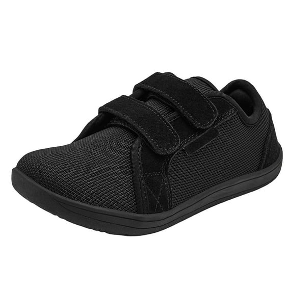 Caqnni Boys Girls Mesh Breathable ShoesTennis Sneakers Lightweight Breathable Running Shoe for Toddler and Little Kid 25,Black)