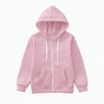 thumbnail image 1 of Caqnni Boys Little Girls Hoodies Teen Pullover Hooded Clothes With Pocket Sweatshirt Jacket Coats Fall Winter Coat Long Sleeve Coat for 5-6 Years, 1 of 5