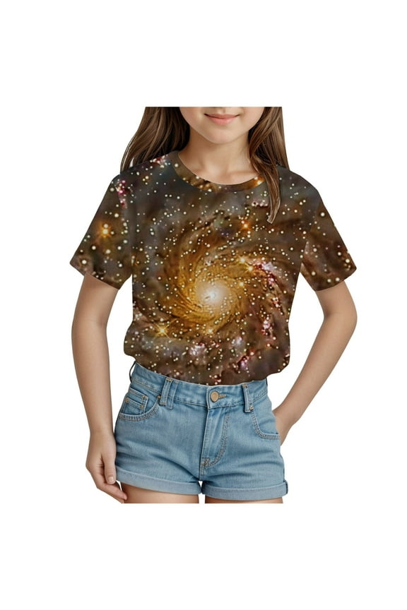 Boys Short Sleeve Tee Shirt Summer Button Summer Tees Dress Henley Shirts with One Pocket Casual Wear Shirt (10-11 Years,A164-Gold)