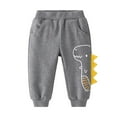 thumbnail image 1 of Caqnni Boys Sweatpants Cotton Toddler Joggers Pants with Pocket Drawstring for Kids Little Boys 2T-6T for Boy 0-18 Years Fall Winter School Kids Pants Boys 3-4 Years, 1 of 8