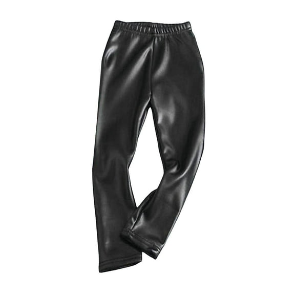 Caqnni Cargo Pants for Girls Casual Baggy Straight Leg Elastic Waist Jogger Sweatpants Plus Size Cargo Pants Cargo Jeans Baggy Jeans,6-7 Years,Black