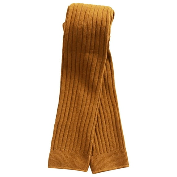 Caqnni Children Girls Leggings Printing Warm Thick Lined Kids Skinny Pants Trousers Teenage Child (Coffee,5-6 Years)