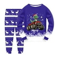 thumbnail image 1 of Caqnni Childrens Christmas Pajamas Set Kids Christmas Pajamas Cotton Long Sleeve Toddler Snowman Xmas Pjs Childrens Christmas Jammies Clothes(7-8 Years,Blue), 1 of 4
