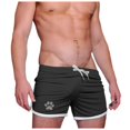 thumbnail image 1 of Caqnni Mens 5 inch Beach Shorts Swim Trunks Stretch Running Shorts Quick Dry Swim Shorts with Zipper Pockets Jogger Shorts FOR M-XXL (Black,M), 1 of 4