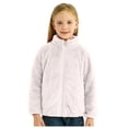 thumbnail image 1 of Caqnni Clothes For Girls Girls Jackets Girls' Outerwear Jackets Kids Soft Fleece Jacket Zip up Hoodie with Pockets Fall Jackets For Girls (Z02-Beige,5-6 Years), 1 of 7