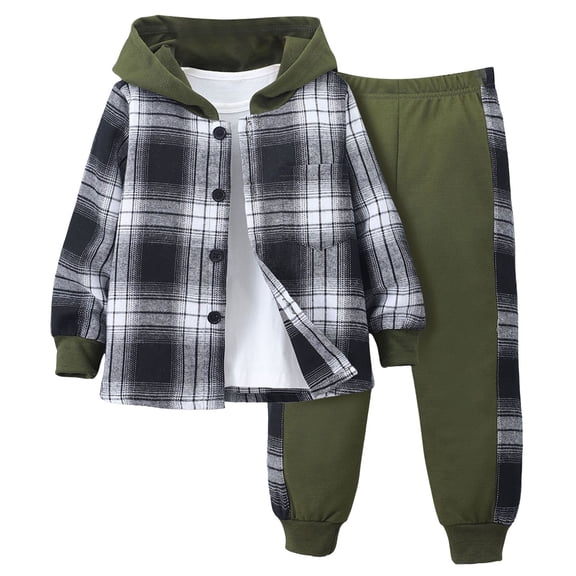 Caqnni Fall Outfit for Toddler Boy Girl Long Sleeve Sweatshirt Pant Sets Winter Pullover Clothes for 0 6 12 18 24 M 1t 2t 3t 4t 5t 6t Baby Layette Sets(3 Years)
