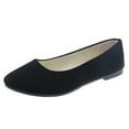 thumbnail image 1 of Caqnni Flats for Women Dressy Casual Dress Shoes Slip-on Business Work Loafer Shoes Casual Shoes Ballet Shoes (Black,39), 1 of 7