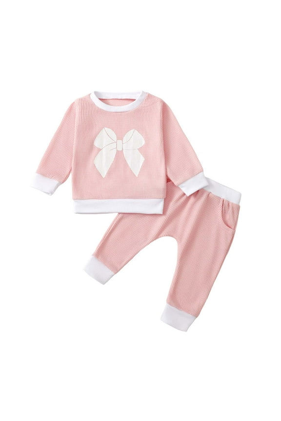 Girl Outfits Girl Clothes Long Sleeve Tops Casual Pants Set Girl Clothing Fall Winter Outfit Fall Winter Outfit Girl's Gift,2-3 Years,Red