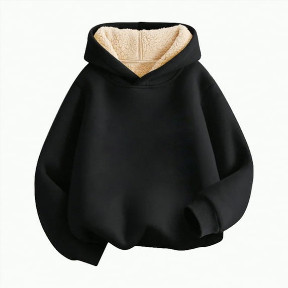 Caqnni Girl's Casual Fashion Hoodie Graphic Long Sleeve Hooded Sweatshirt Winter Warm Pullover Sweatshirt for 11-12 Years