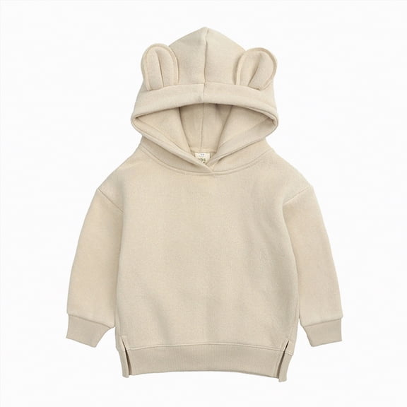 Caqnni Girl's Tie Dye Graphic Hoodie Sweatshirt Long Sleeve Pullover Preppy Top Winter Warm Pullover Sweatshirt for 12-24 Months