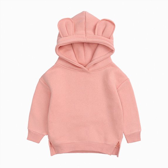 Caqnni Girl's Tie Dye Graphic Hoodie Sweatshirt Long Sleeve Pullover Preppy Top Winter Warm Pullover Sweatshirt for 9-12 Months