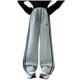 thumbnail image 1 of Caqnni Girls Cargo Pants High Elastic Waist Outdoor Jogger Pants Kids Lounge Trousers with Pocket Waist Casual Jeans Baggy Jeans，8-9 Years, 1 of 6