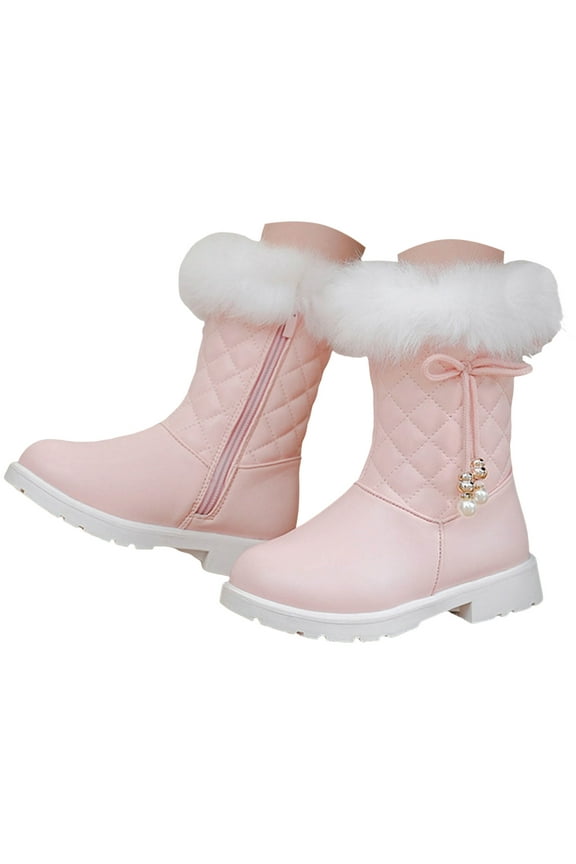 Girls Riding Boots Knee High Side Zipper Mid Calf Shoes Little Kid/Big Kid Low Heel Mid Calf Riding Boots Size 2