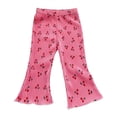 thumbnail image 1 of Caqnni Girls Straight Fit Stretch Twill Cargo Pants with Pockets and Elastic-Waist Sweatpants Cargo Jeans Cargo Jeans,5-6 Years,Pink, 1 of 5