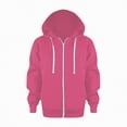 thumbnail image 1 of Caqnni Girls' Zip Up Hoodie Sweatshirt Kangaroo Pockets, Made with Lightweight Polar Fleece Jacket Coat&jacket Fall Winter Coat Long Sleeve Coat for 6-7 Years, 1 of 6