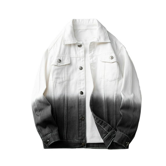 Caqnni Jacket Men-Jeans Jacket motorcycle-Trucker Jacket for Men-Denim Casual Rugged Wear Riding Jacket (Black,XXL)