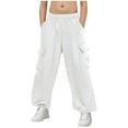 thumbnail image 1 of Caqnni Little Boys Cargo Fleece Jogger Sweatpant Little Boys Pajama Pants Long Length Little Boys Pants Little Boys Outdoor Work Pants for Boy School Sweatpants Boys 11-12 Years, 1 of 9