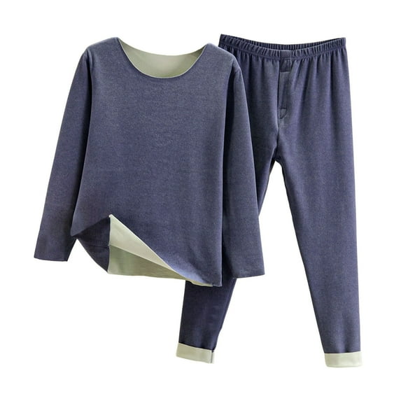 Caqnni Little Boys Fall Winter Clothes Crewneck Sweatshirt Pullover Top Long Pant Jogger Pajama Outfits Long Sleeve 2Pcs Fall Winter Pajama Set (Blue,16 Years)