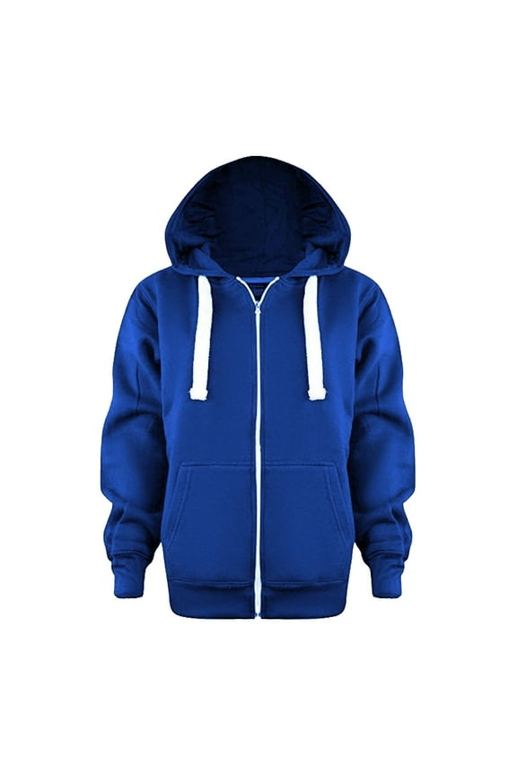 Little Girls' Boys Hoodies Sweatshirt Front Zip Up Jacket Fall Winter Pullover Tops Toddler Kids Baby Little Girls Boys Sweaters (7-8 Years,Dark Blue)