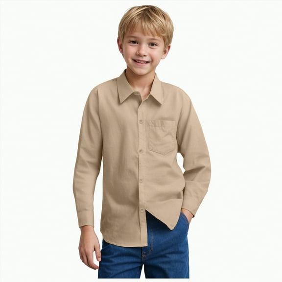 Caqnni Little Girls Boys Tunic Tops Casual Long Sleeve Shirts Round Neck Tops Loose Fit Tunic Blouses Casual Pullover Sweatshirt Fall Winter Sweatshirts Long sleeved T-shirt for 7-8 Years