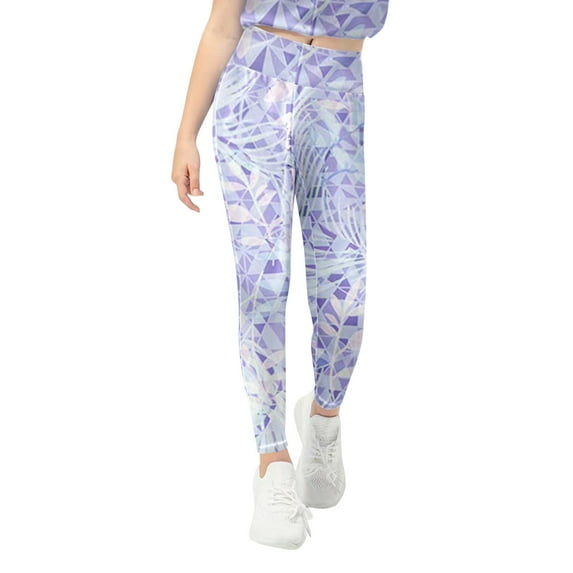 Caqnni Little Girls Toddler Girl Leggings Full Length Leggings Soft Comfortable Footless Leggings Stretchy Tights Pants (PP2,8-9 Years)