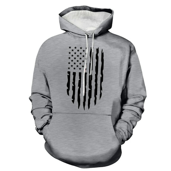 Caqnni Men Hoodies, Jacket Coat Long Sleeve Oversized Hoodies Fall Winter Solid Cardigan Outdoor Sweatshirt Pullover (L,Light Gray)