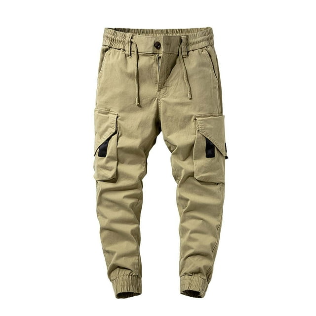 Caqnni Men Outdoor Cargo Pant Lightweight Tactical Pant Jogger Classic ...