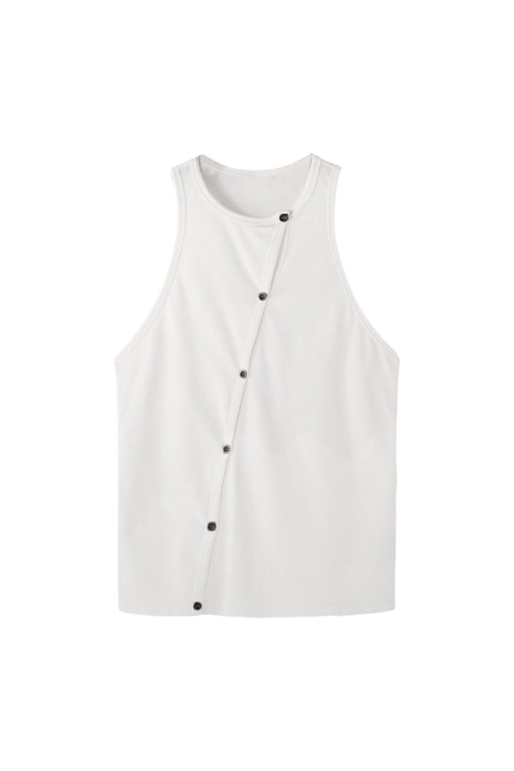 Men'S Sleeveless T-Shirt, Sport Muscle Tank, Moisture Wicking, Muscle T-Shirt for Workout Running Gym Bodybuilding M,White