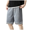thumbnail image 1 of Caqnni Mens Shorts, Casual Shorts Joggers for Men Shorts Drawstring Shorts with Multi Pockets Athletic Shorts Leisure Summer Beach Athletic Shorts M-3XL (Grey,M), 1 of 9