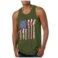 thumbnail image 1 of Caqnni Men's American USA Flag Patriotic Tank Top Shirts Sleeveless 4th of July US Flag Soft SummerTank Top Shirts for Men (AG,M), 1 of 4