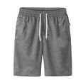 thumbnail image 1 of Caqnni Men's Outdoor Hiking Fishing Casual Work Casual Shorts Trousers Drawstring Shorts with Multi Pockets Athletic Shorts M-4XL Running Workout Athletic Summer Beach Jogging Leisure Gym (GY2,M), 1 of 3