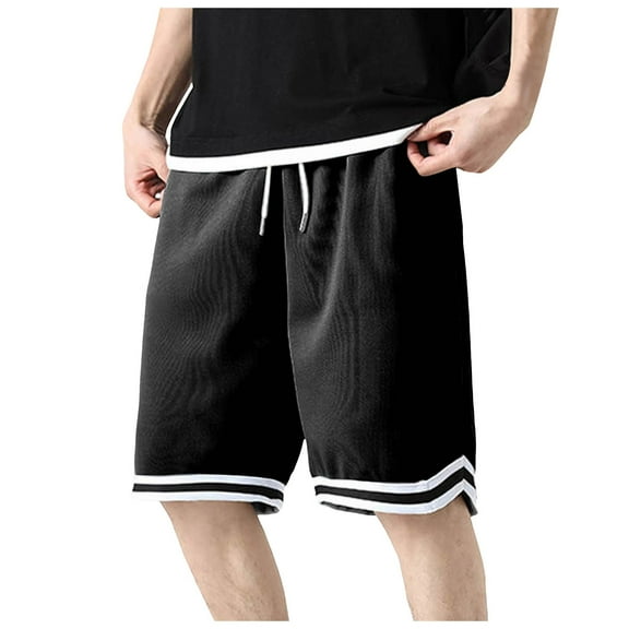Caqnni Men's Relaxed Fit Casual Shorts for Outdoor hiking Climbing mountains Leisure Summer Beach Athletic Gym Shorts Casual Shorts Joggers M-3XL (Black,M)