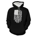 thumbnail image 1 of Caqnni Men's Casual Colorblock Pullover Fashion Loose Fit Long Sleeve Graphic Trendy Drawstring Hoodie Sweatshirt (L,Black), 1 of 4