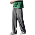 thumbnail image 1 of Caqnni Men's Casual Pant Lightweight Trousers Yoga Lounge Pants (Grey,5XL), 1 of 8