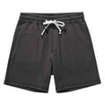thumbnail image 1 of Caqnni Men's Casual Shorts Elastic Waistband Relaxed Fit Summer Casual Cotton Work Shorts(Dark Gray,L), 1 of 3