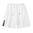 thumbnail image 1 of Caqnni Men's Classic Cargo Shorts, Hiking Shorts Loose Fit Cargo Short(White,4XL), 1 of 4