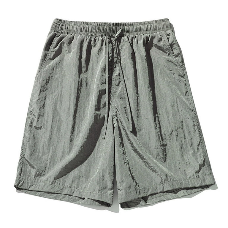 Mens cotton knit shorts with pockets discount