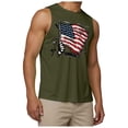thumbnail image 1 of Caqnni Men's Cotton Workout Tank Tops Gym Bodybuilding Training Fitness Sleeveless Muscle T Shirts Cool Summer Beach Vacation M,AG, 1 of 5