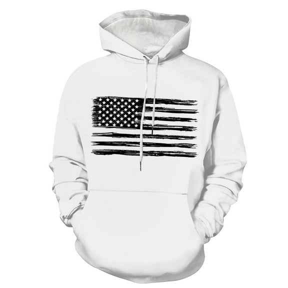 Caqnni Men's Fall/Winter Fashion Solid Color Sports Sweatshirts Loose Slim Casual Warm Long Sleeve per Jacket Coats Pullover (3XL,White)