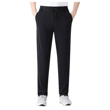 Caqnni Men's Fashion Casual Hiking Pants - Joggers Pants Workout Sweatpants Straight Leg Casual Pants with Pockets (BU2,3XL)